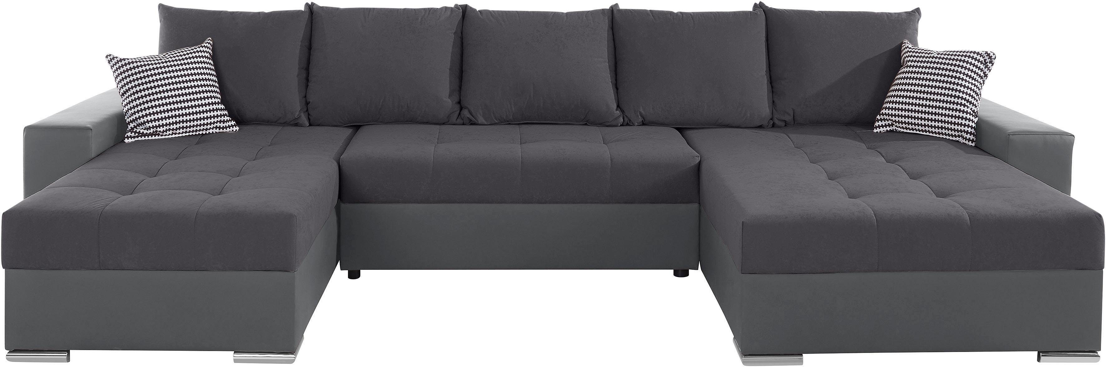 COLLECTION AB Wohnlandschaft "XXL-Josy U-Form, Breite 333 cm, mit 2 Recamie günstig online kaufen
