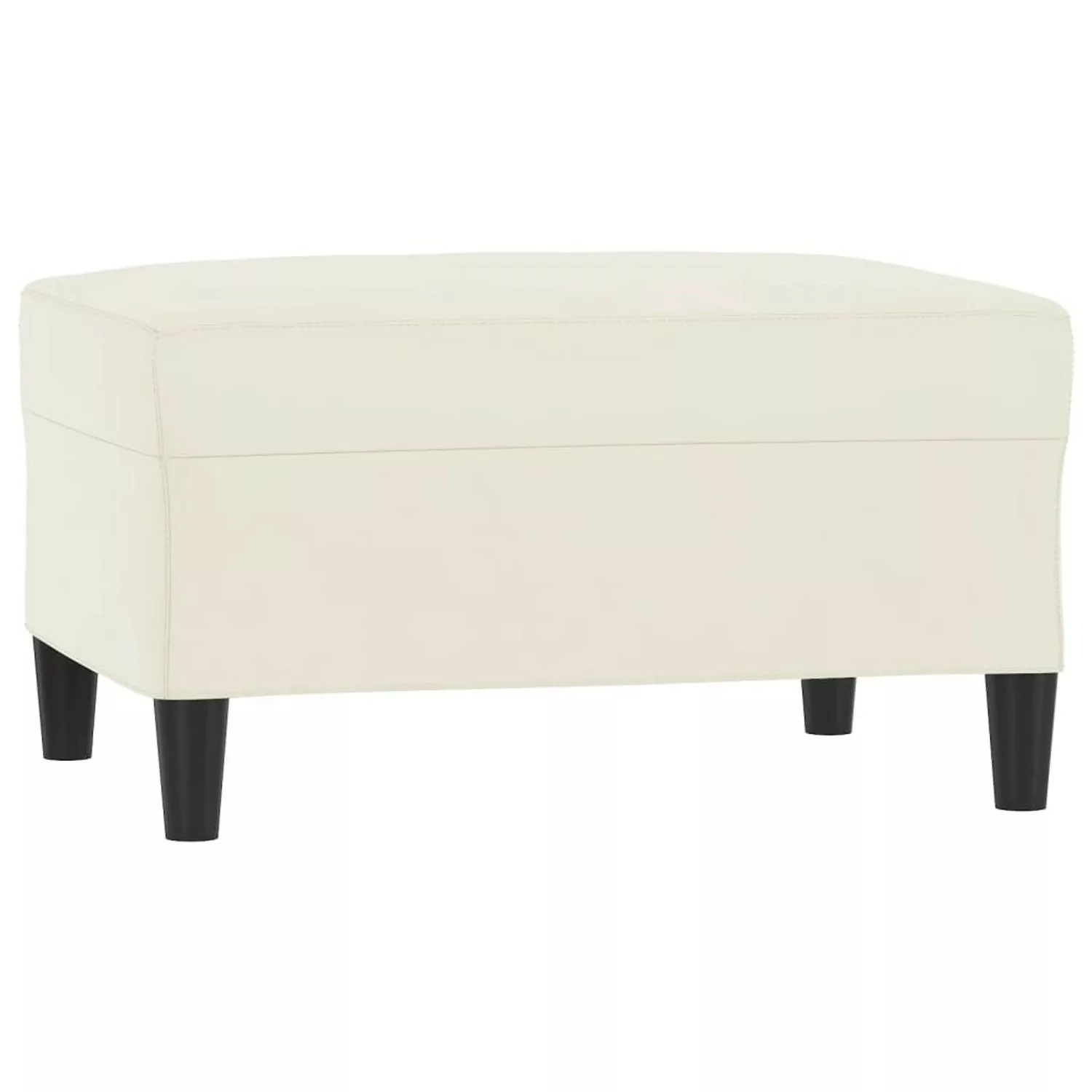 vidaXL Fußhocker Creme 70x55x41 cm Samt günstig online kaufen