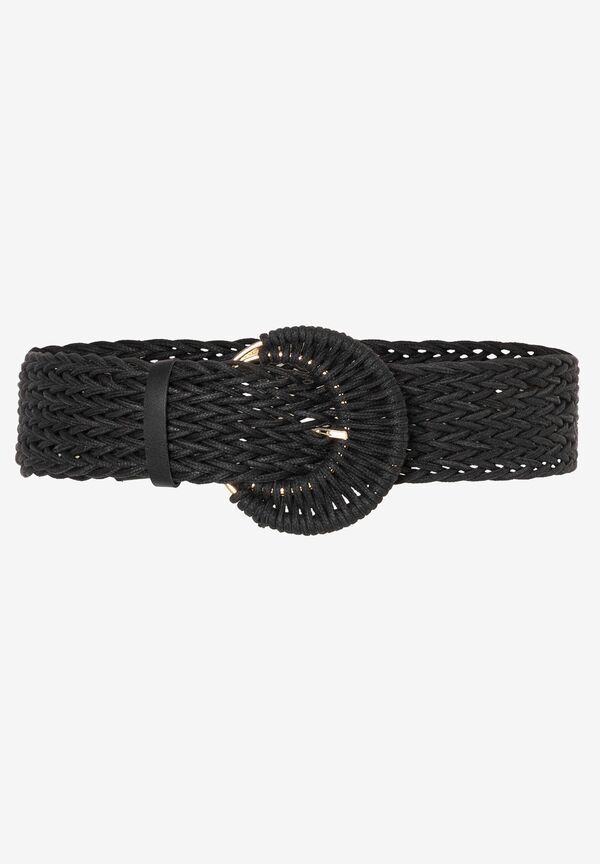 breiter Flechtgürtel, schwarz, Sommer-Kollektion günstig online kaufen