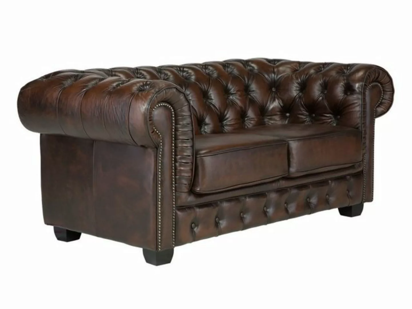 massivum Sofa Chesterfield Big 2-Sitzer Echtleder rot, 1 Teile günstig online kaufen