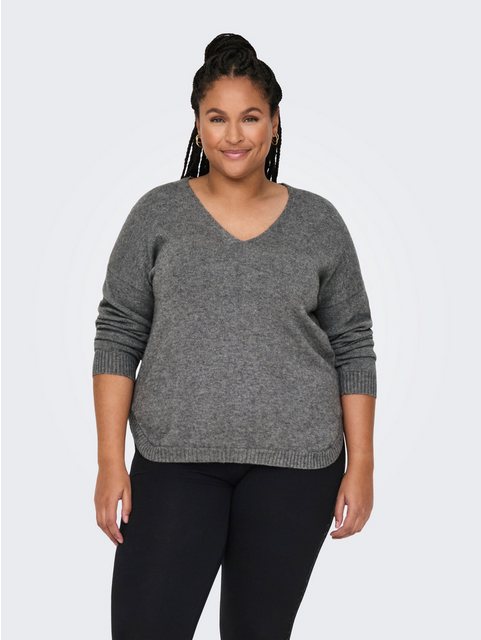 ONLY CARMAKOMA V-Ausschnitt-Pullover CARMARGARETA LS PULLOVER KNT NOOS günstig online kaufen