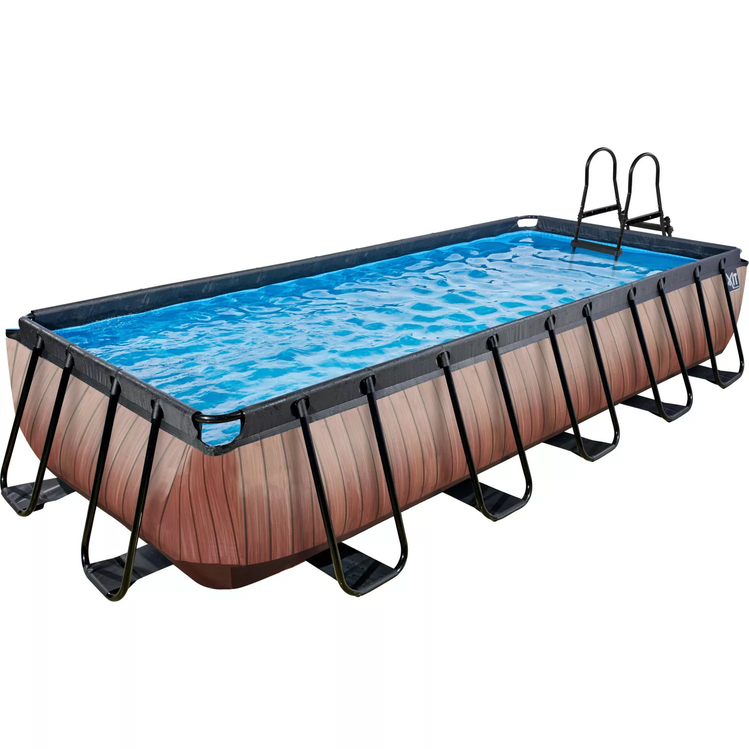 EXIT Wood Pool Braun 540x250x100cm m. Filterpumpe günstig online kaufen