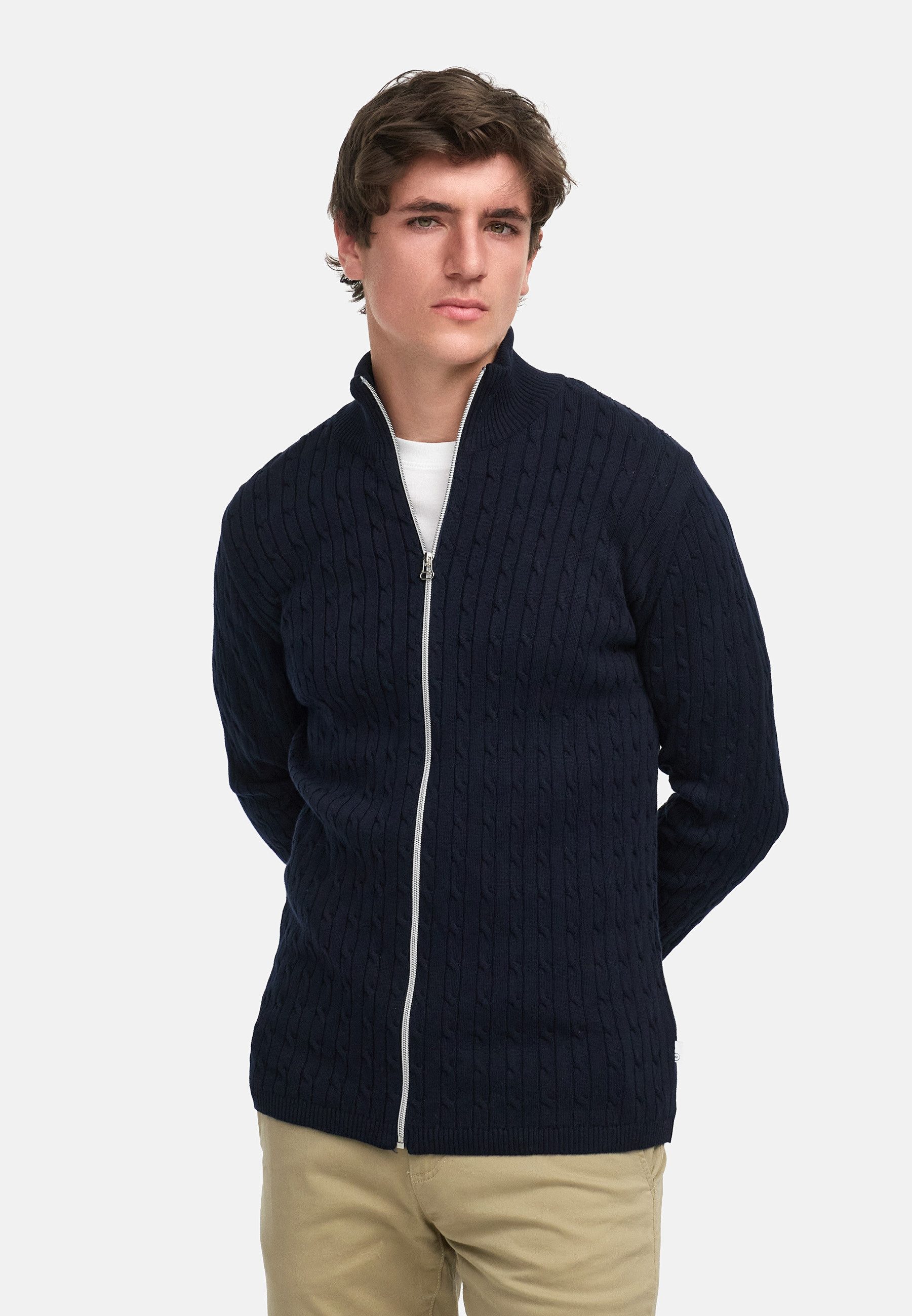 Kronstadt Strickjacke KSCable Zip aus hochwertigem günstig online kaufen