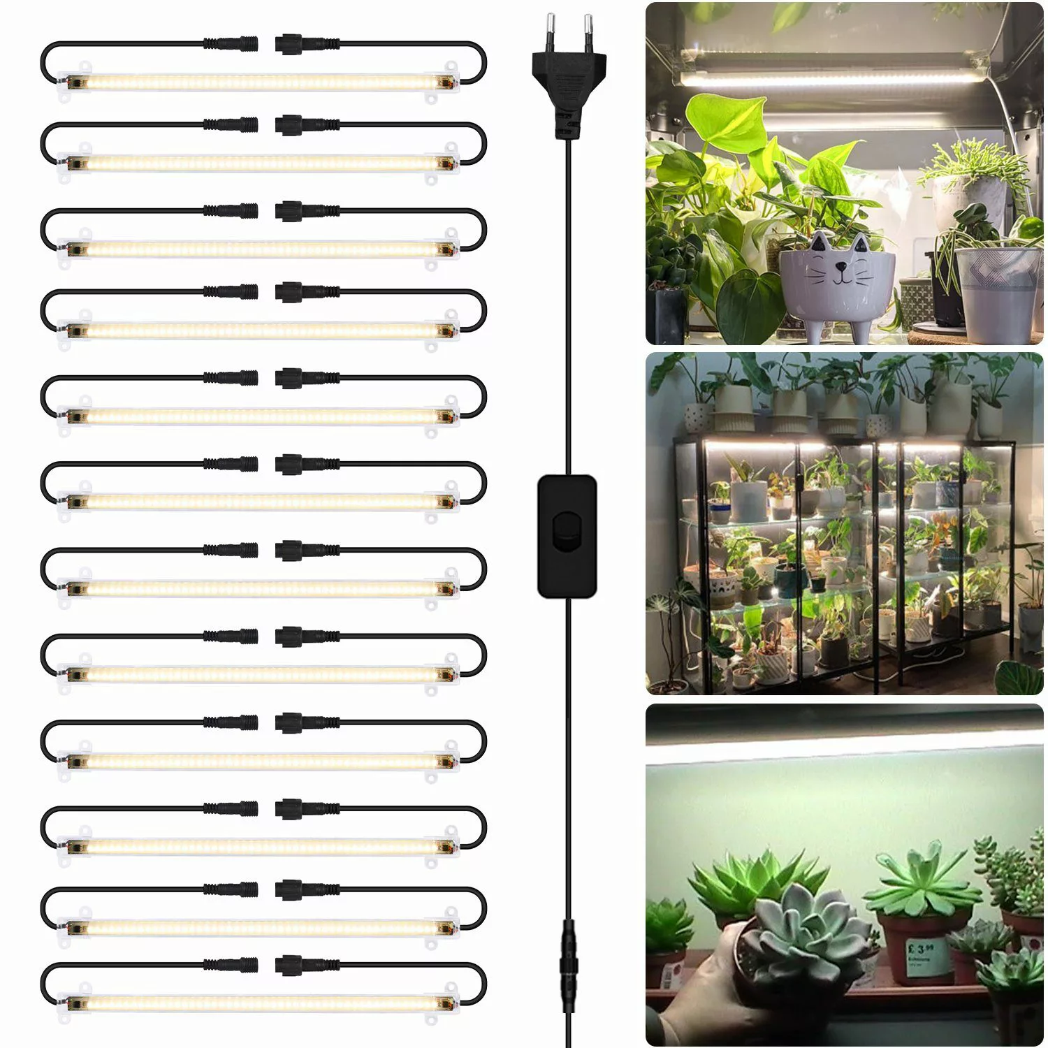 Rosnek Pflanzenlampe 30/50cm, Anschließbar, Sonnenlicht, für günstig online kaufen