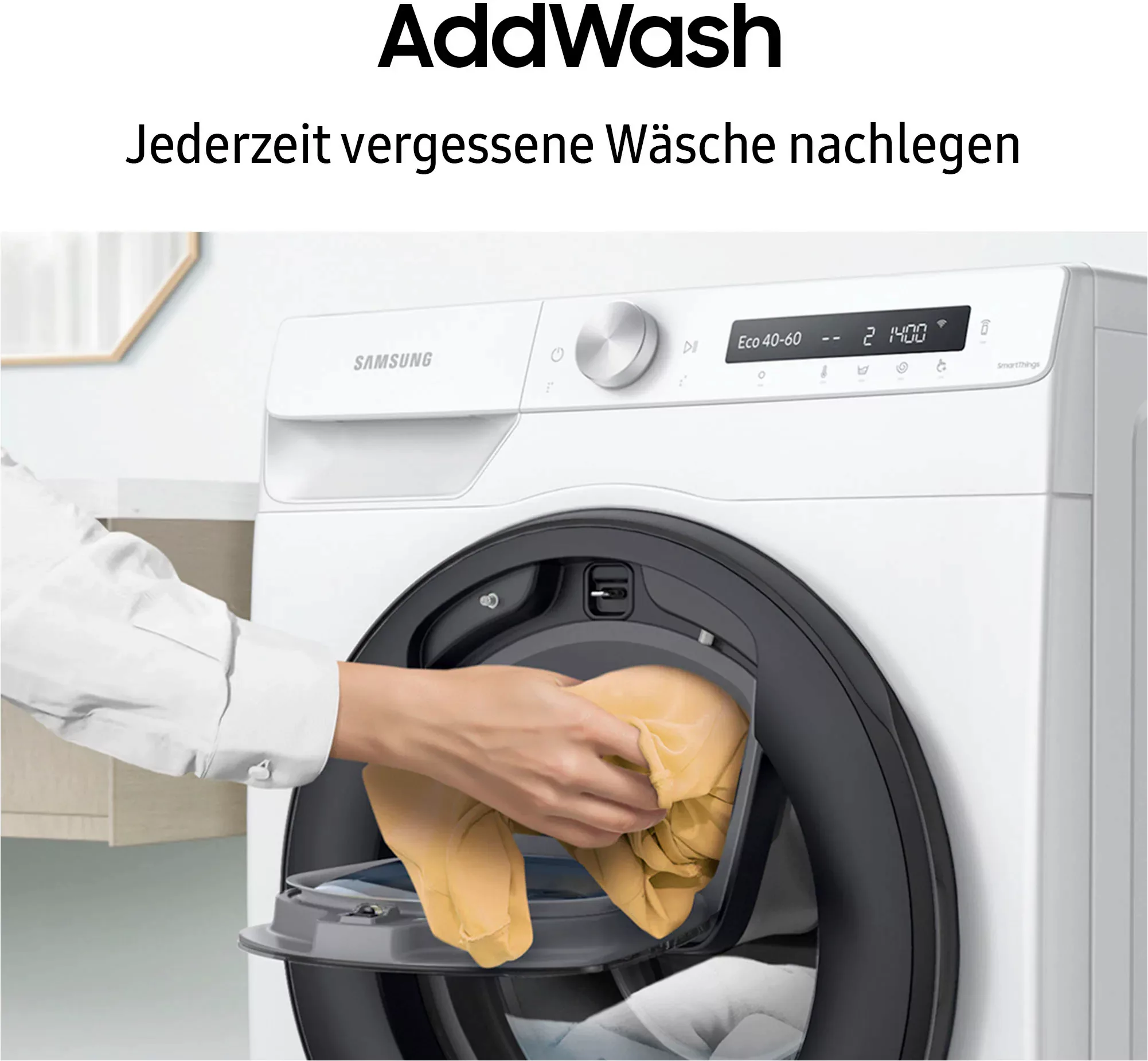 Samsung Waschmaschine WW6500T INOX »WW80T654ALX«, 8 kg, 1400 U/min, AddWash günstig online kaufen