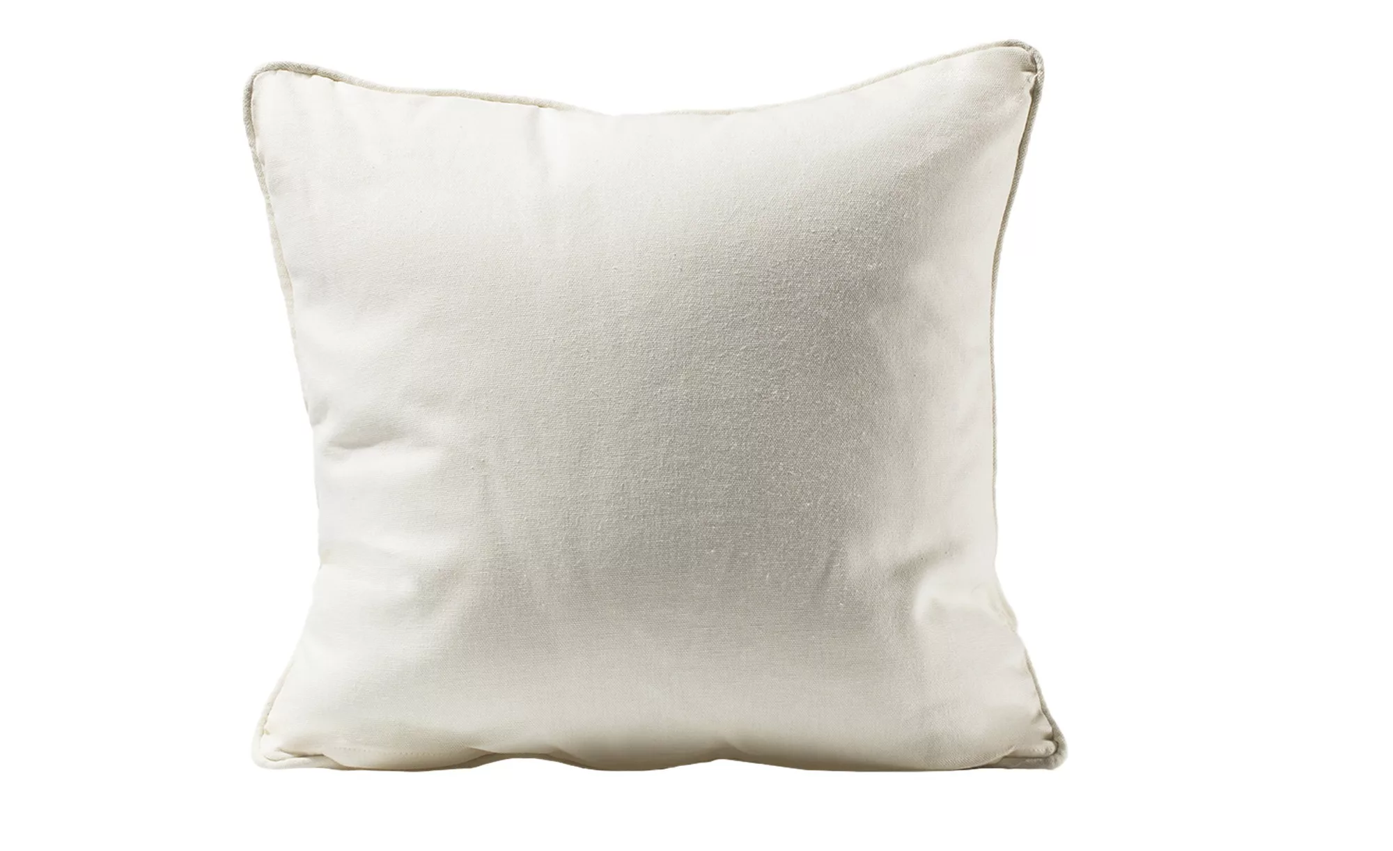HOME STORY Kissen  Bella - weiß - 100% Polyesterfüllung - 40 cm - Sconto günstig online kaufen