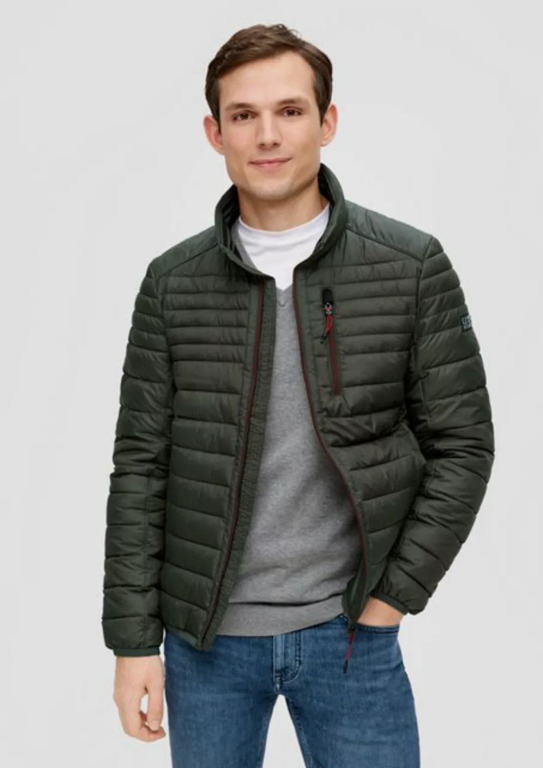 s.Oliver Allwetterjacke Gesteppte Outdoor-Jacke mit Stehkragen Blende günstig online kaufen