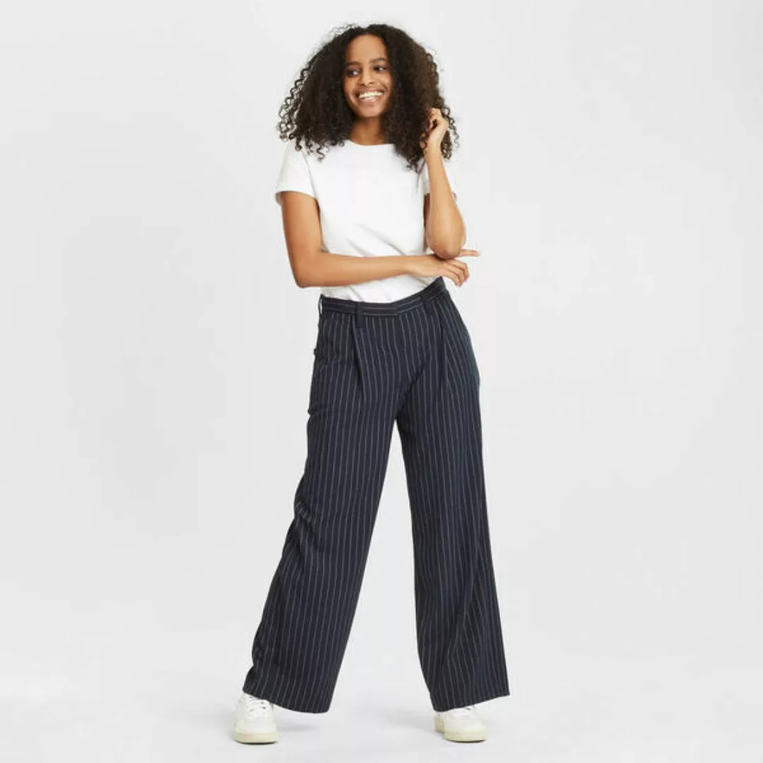 Stoffhose - Posey Pin Strip Wide Pants - Mit Recyceltem Polyester günstig online kaufen