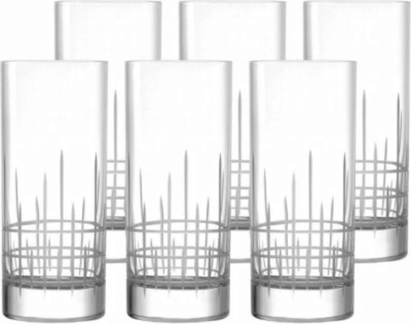 NEW YORK BAR MANHATTAN Saftglas 380 ml 6er Set Trinkgläser transparent günstig online kaufen