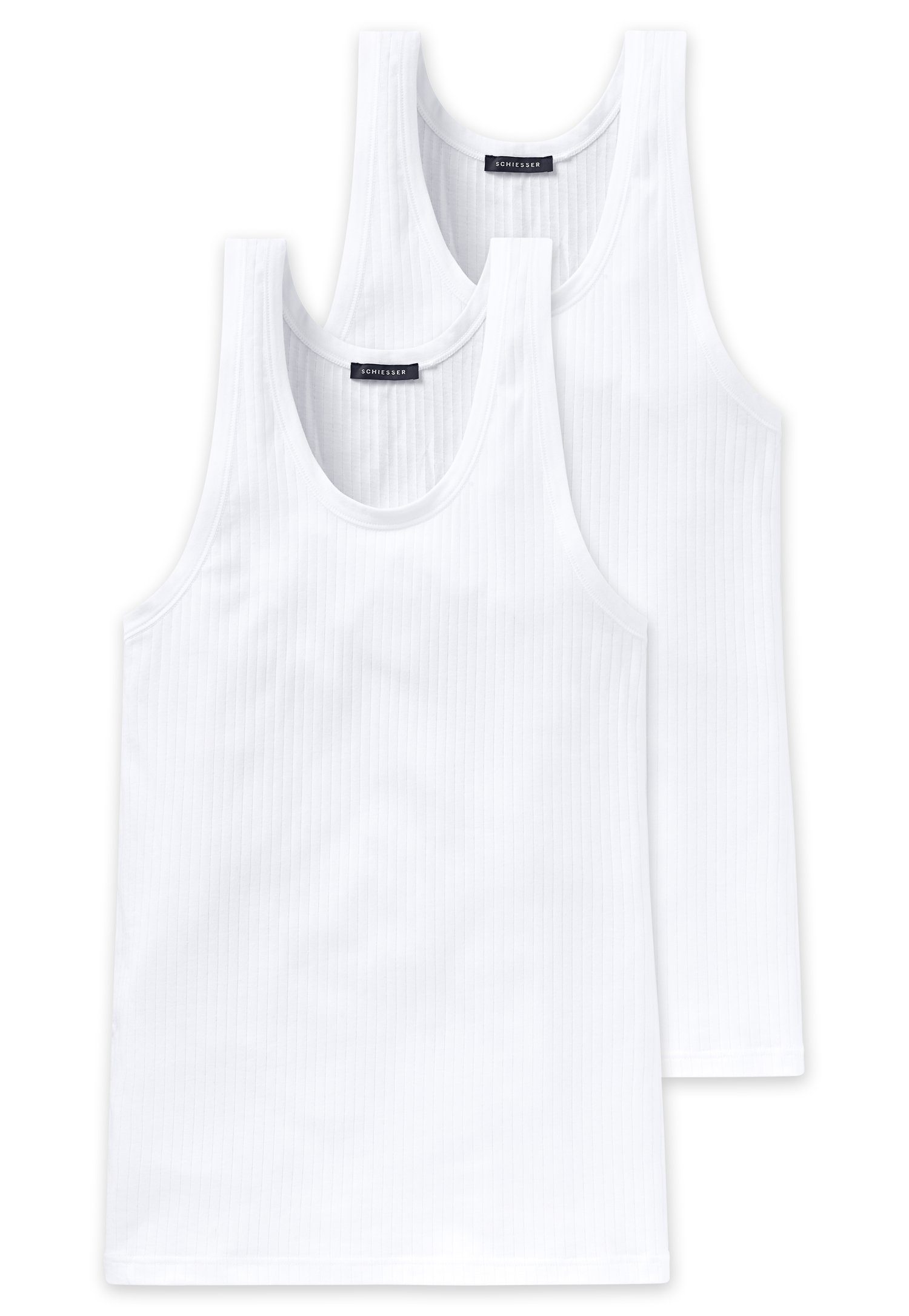Schiesser Unterhemd ""Authentic"", (2er-Pack), mit Nadelzug-Muster günstig online kaufen