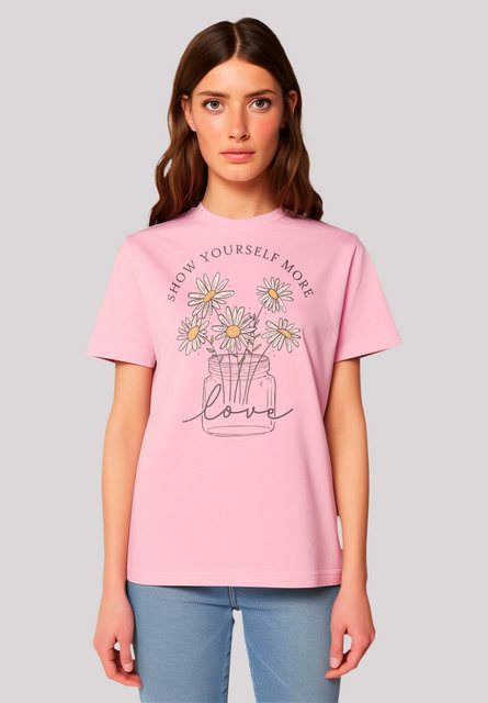 F4NT4STIC T-Shirt "Flower show yourself more love", Premium Qualität, Unise günstig online kaufen