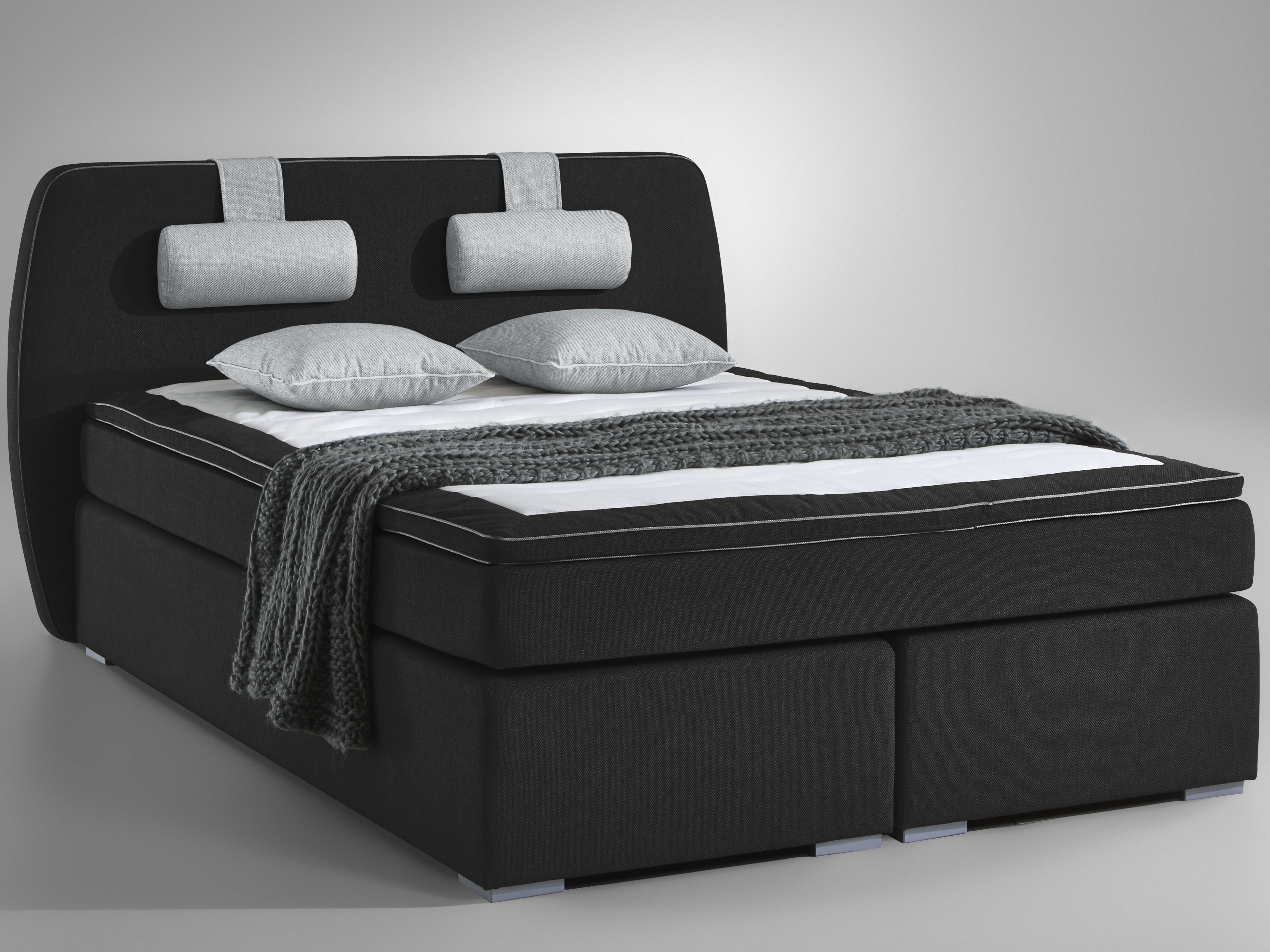 ATLANTIC home collection Boxspringbett "Rex", mit Topper und verstellbaren günstig online kaufen