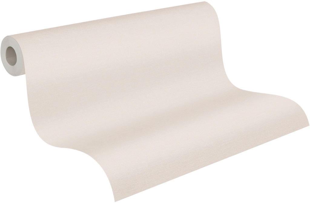 Livingwalls Tapete Uni Weiß und Creme-Beige 53 cm x 10,05 m AS-389043 günstig online kaufen