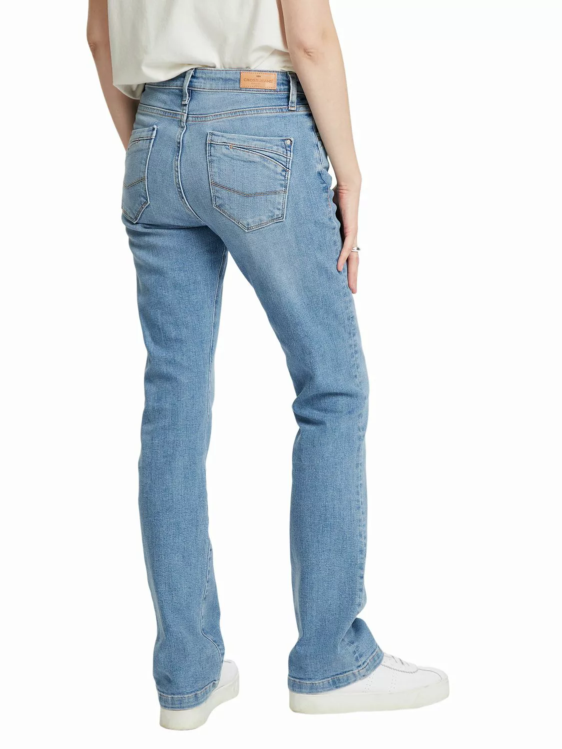 Cross Jeans Damen Jeans LAUREN - Bootcut - Blau - Light Blue günstig online kaufen