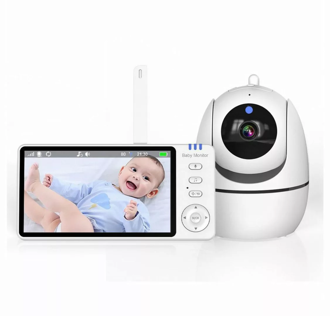 HT Video-Babyphone mit Kamera 5 Zoll Baby Monitor, 3500mAh, Reichweite von günstig online kaufen