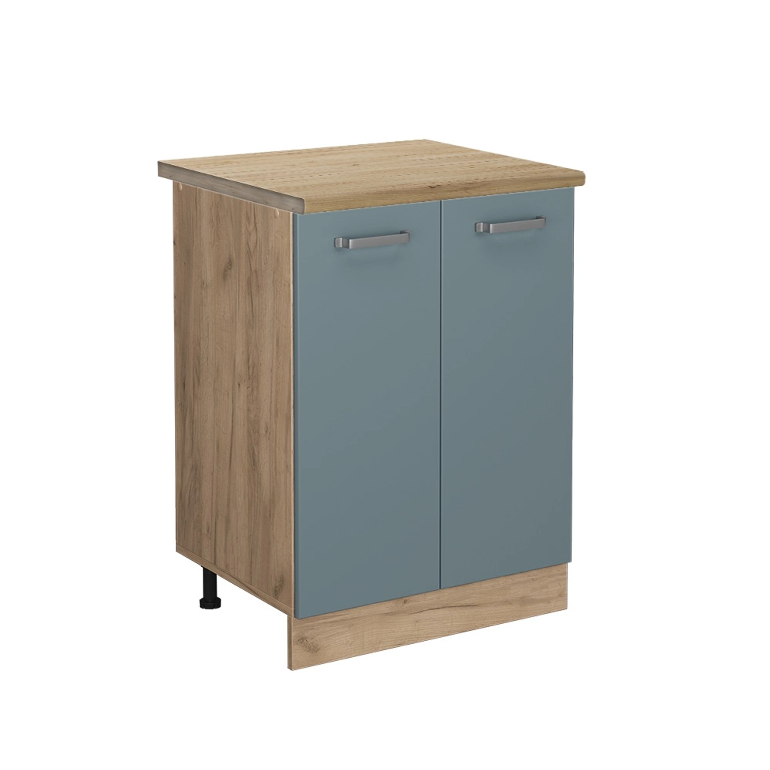 Vicco Unterschrank R-Line, Blau-Grau/Goldkraft Eiche, 60 günstig online kaufen
