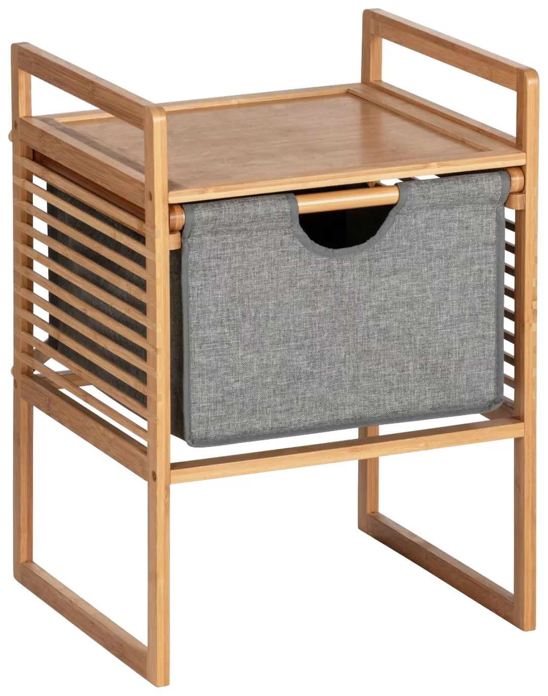 WENKO Beistelltisch mit Schublade Bahari, Nachttisch aus Bambus natur günstig online kaufen