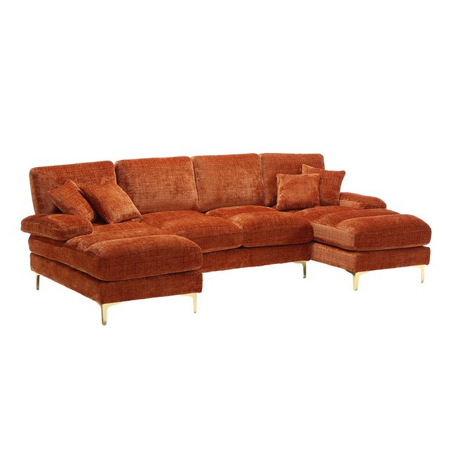 AUKWIK Loungesofa 272x136x88 cm (LxBxH), frei Kombination, 4-6 Personen, (2 günstig online kaufen