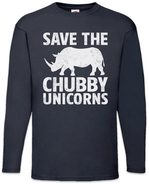 Urban Backwoods Langarmshirt Save The Chubby Unicorns Langarm T-Shirt Nasho günstig online kaufen