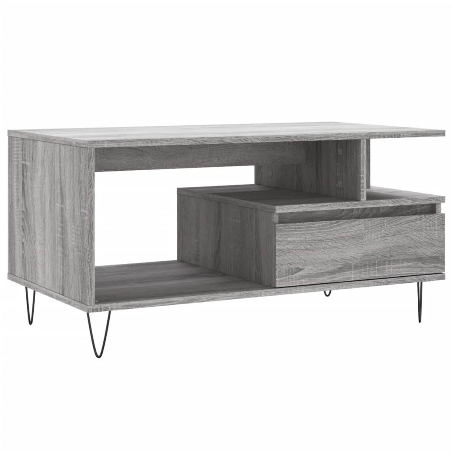 vidaXL Couchtisch Grau Sonoma 90x49x45 cm Holzwerkstoff Modell 5 günstig online kaufen