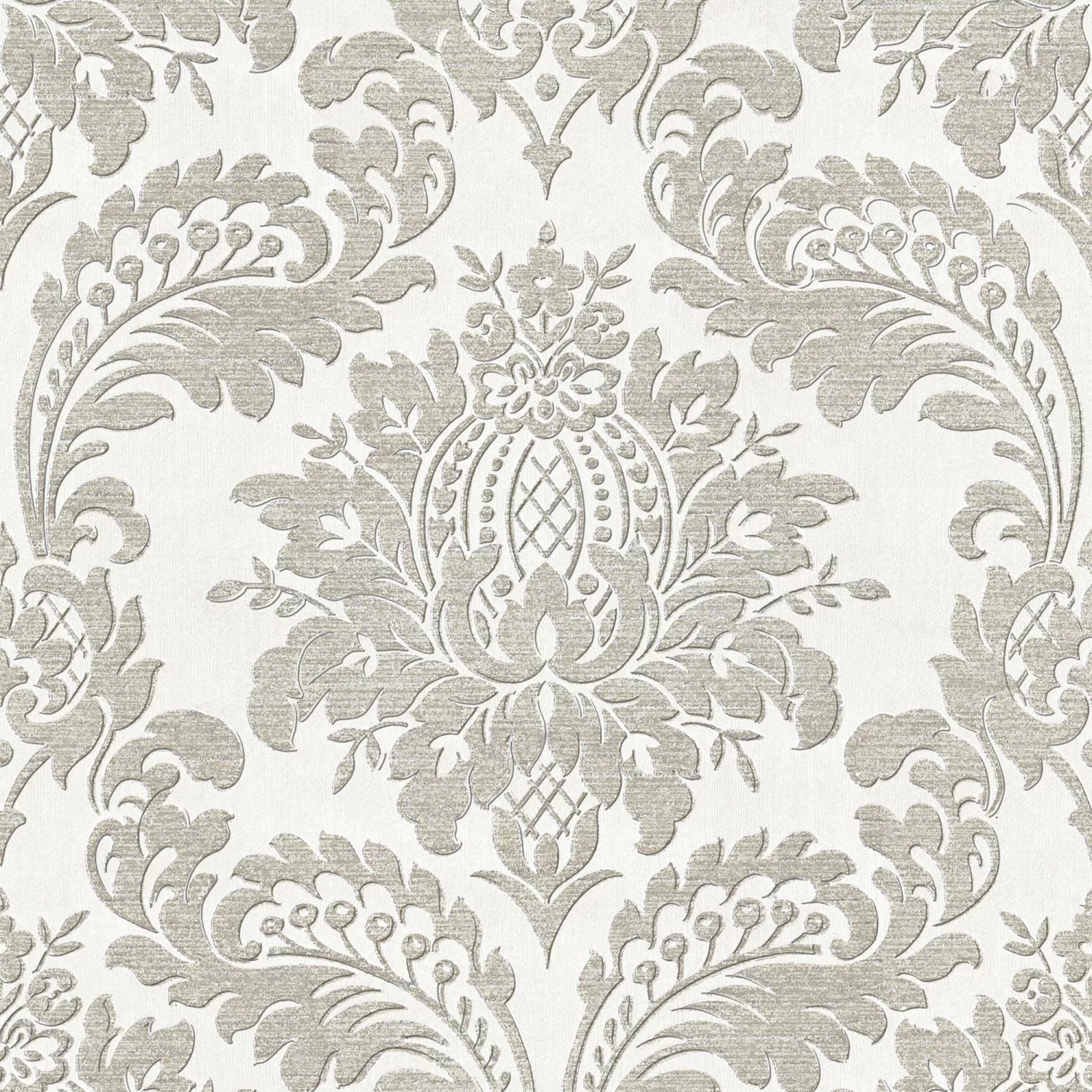 Sublime Vliestapete Damask 10 m x 52 cm Dunkelgrau FSC® günstig online kaufen