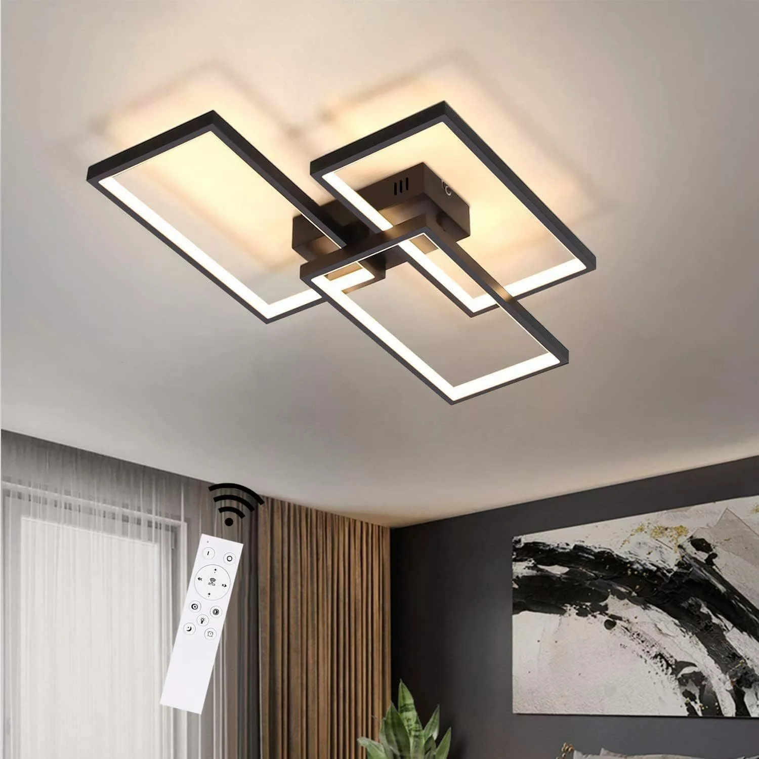ZMH LED Deckenleuchte dimmbar mit Fernbedienung günstig online kaufen