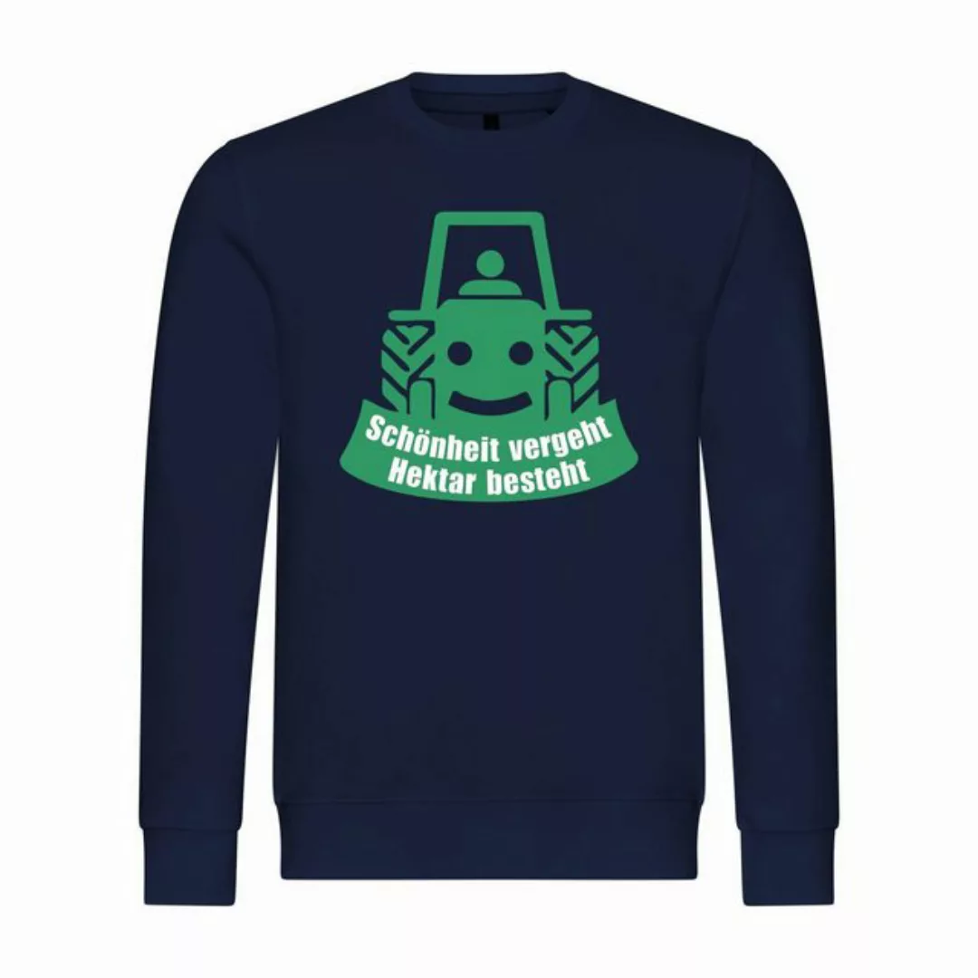 deinshirt Rundhalspullover Herren Pullover Schönheit vergeht Hektar besteht günstig online kaufen