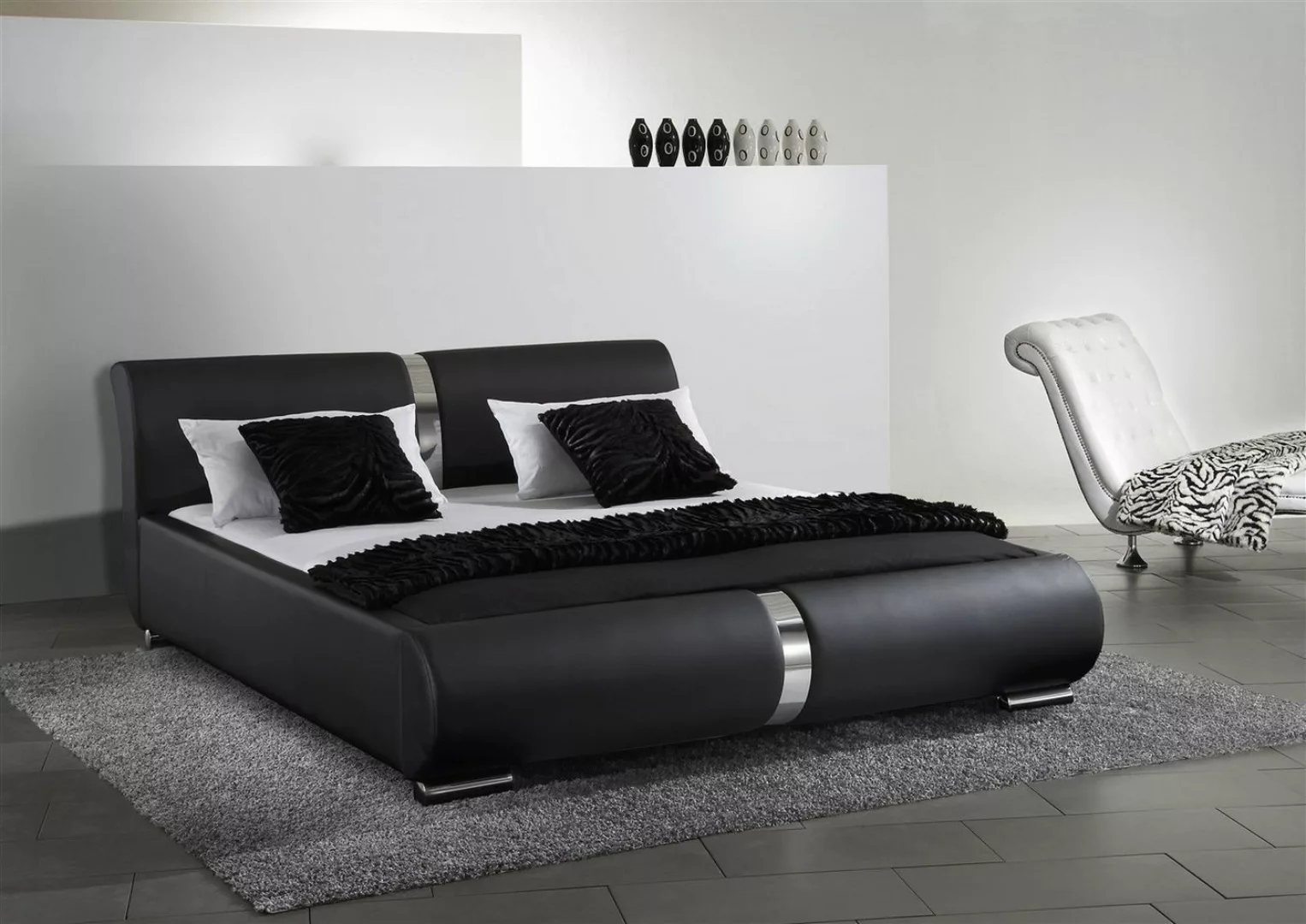 Fun Möbel Polsterbett Polsterbett Schlafzimmerbett DAKAR Standard-Set in Ku günstig online kaufen