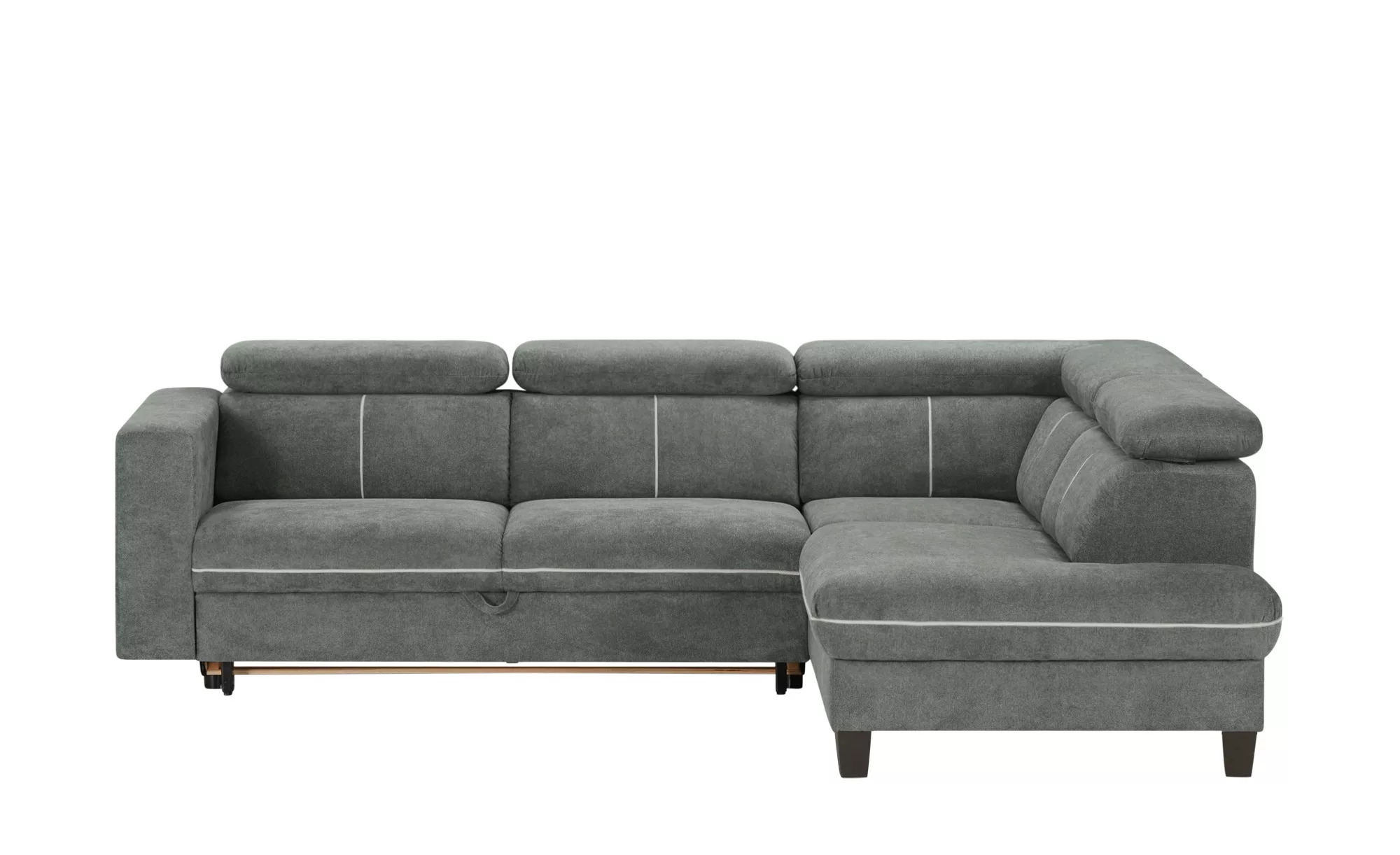 Ecksofa - grau - 95 cm - Polstermöbel > Sofas > Ecksofas - Möbel Kraft günstig online kaufen