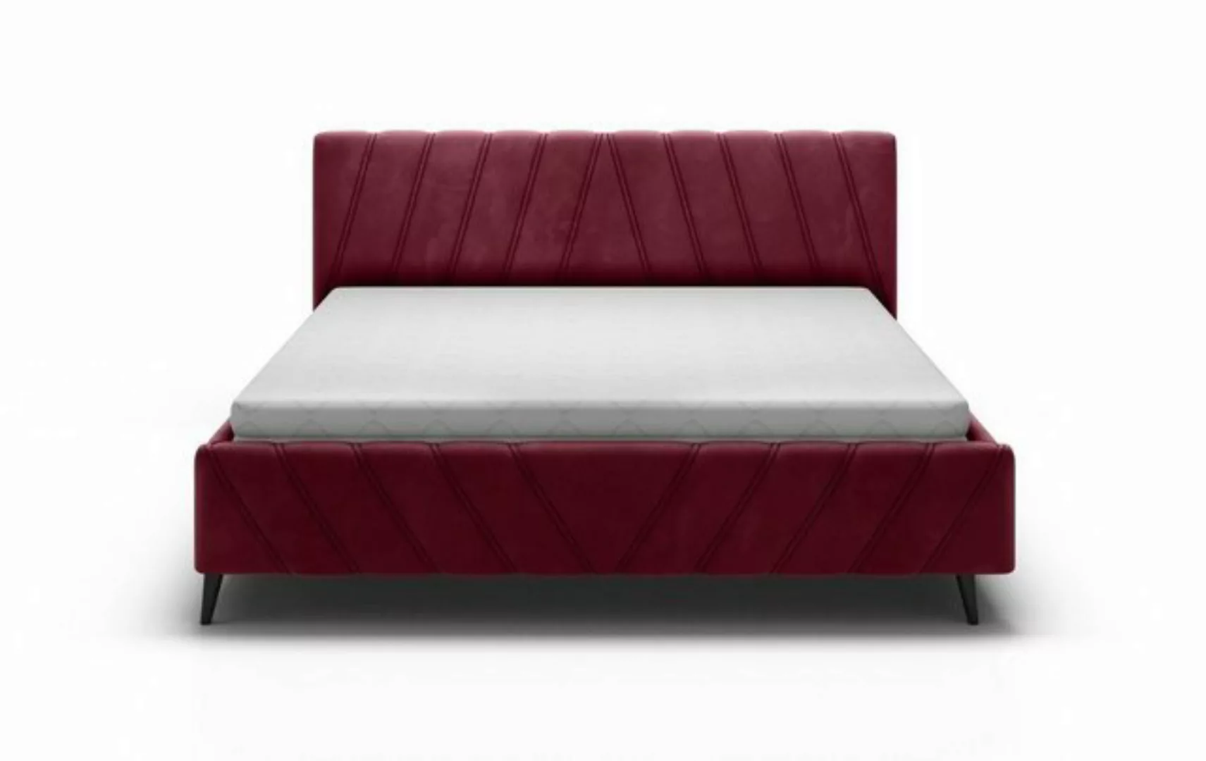 JVmoebel Bett, Luxus Bett Design Textil Betten Polster Hotel 180x200cm günstig online kaufen