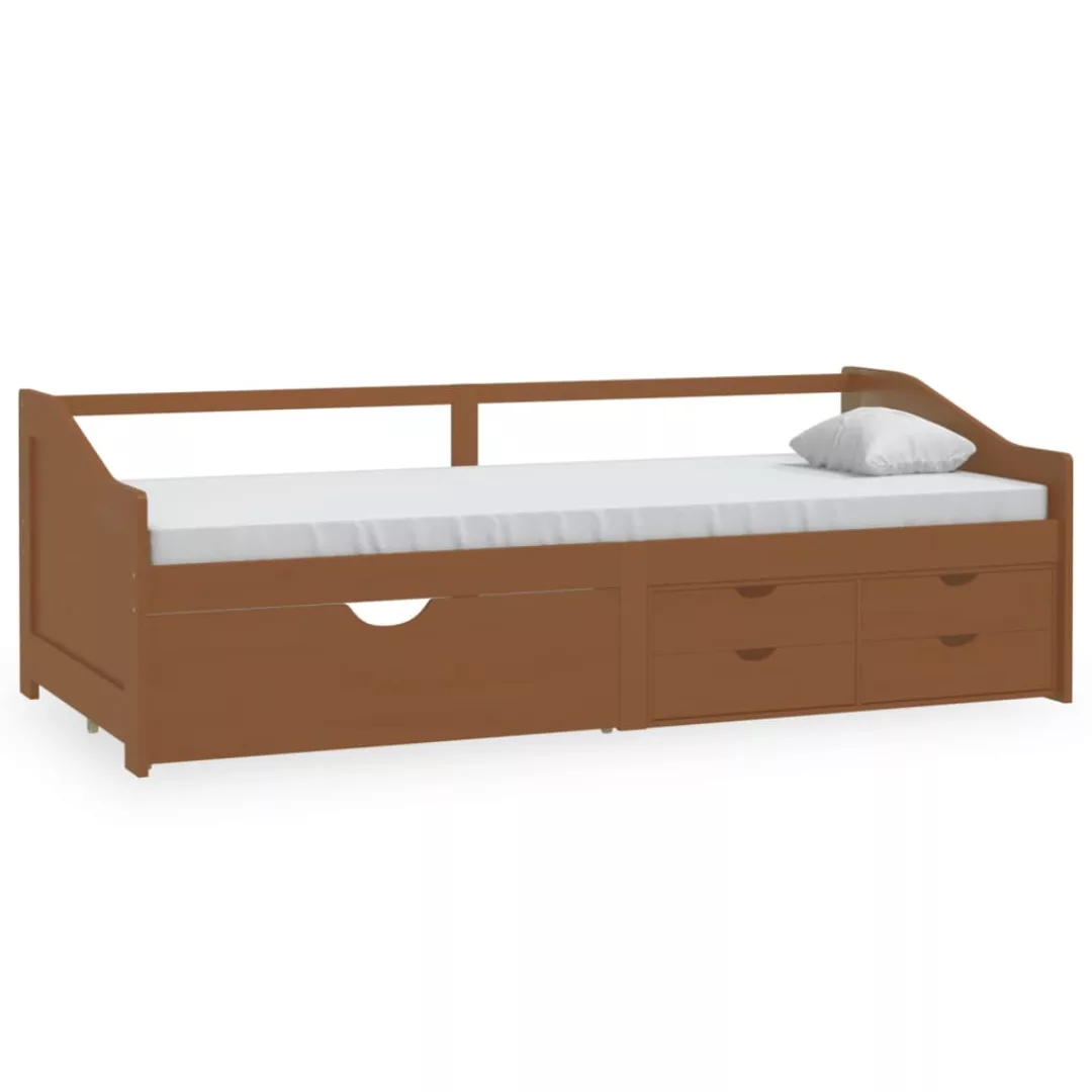 Tagesbett 3-sitzer Schubladen Honigbraun Kiefernholz 90x200 Cm günstig online kaufen