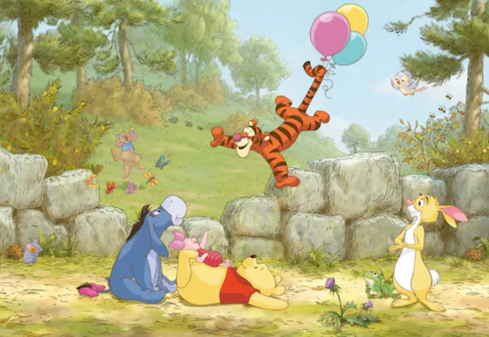 Komar Fototapete Winnie Pooh Ballooning  368 x 254 cm günstig online kaufen