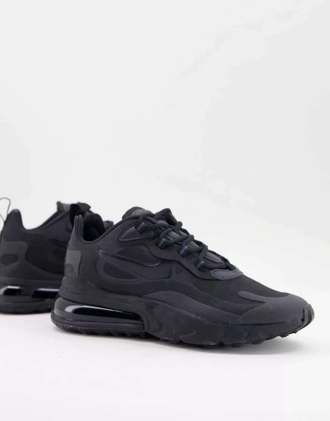 Nike Air – Max 270 React – Sneaker in Schwarz und Grau günstig online kaufen