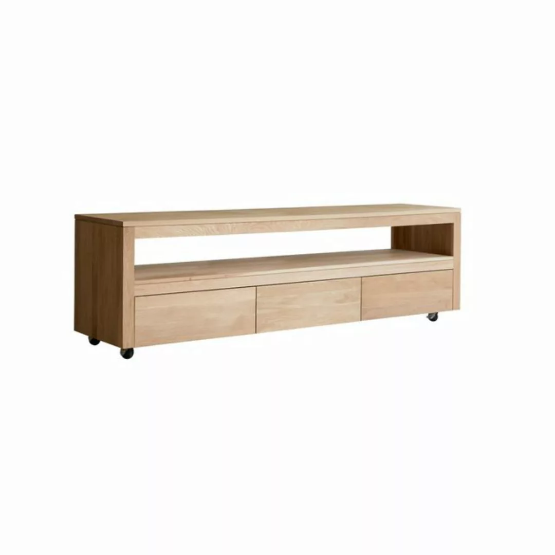 Tikamoon TV-Schrank Anoa TV Schrank aus massivem Eichenholz 180 cm günstig online kaufen