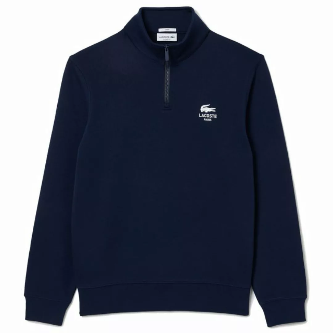 Lacoste Sweatshirt Unisex Troyer Sweatshirt mit hohem Kragen und Reißversch günstig online kaufen