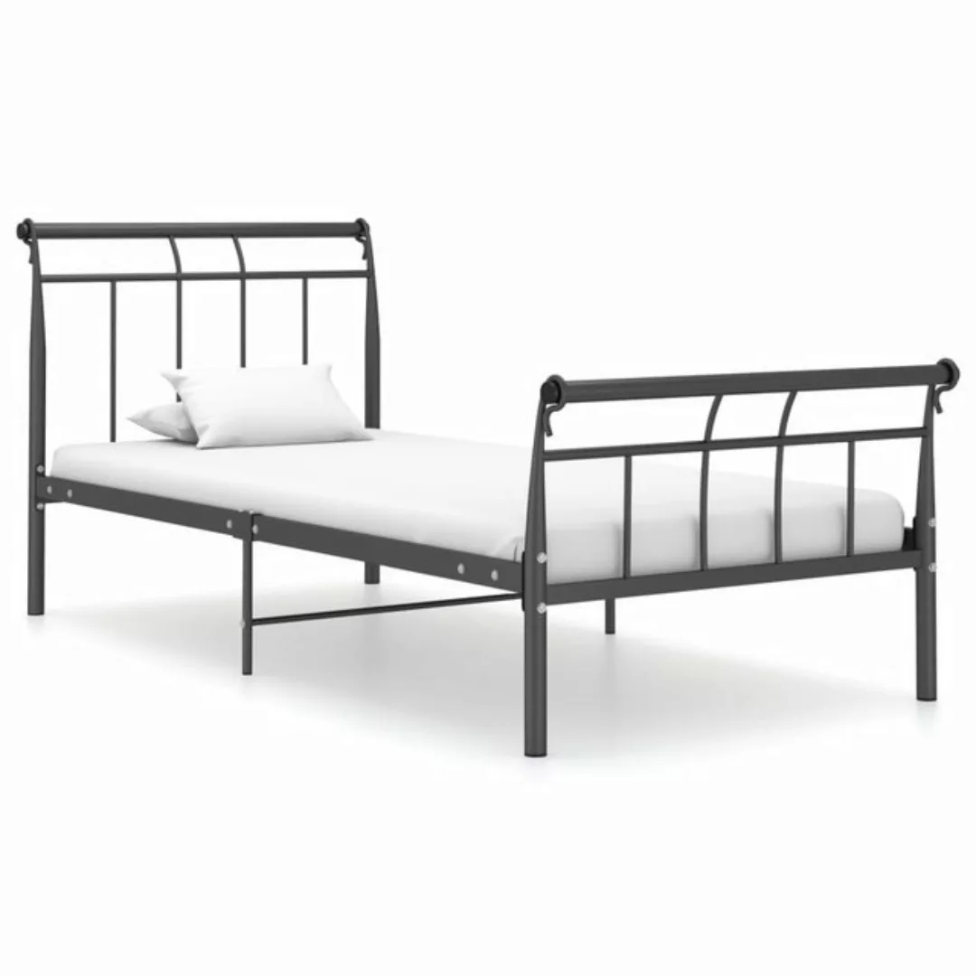 Bettgestell Schwarz Metall 100x200 Cm günstig online kaufen