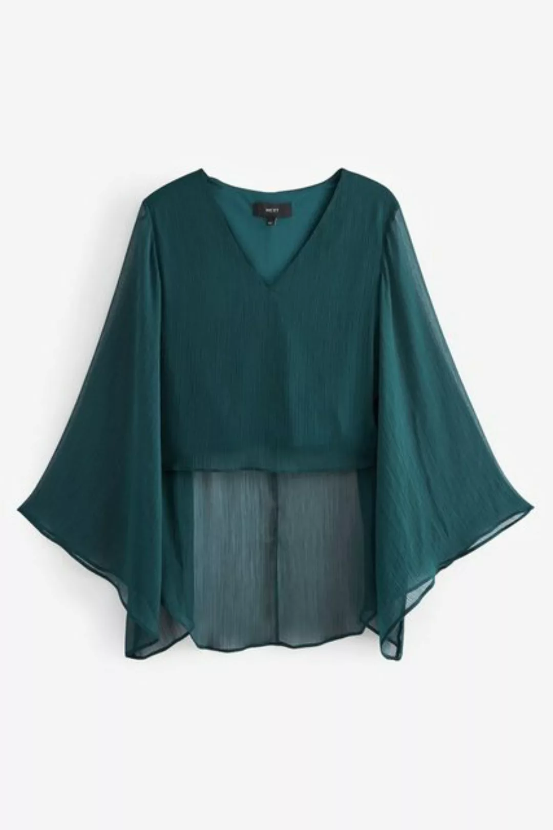 Next Blusenshirt Langärmelige Cape-Bluse (1-tlg) günstig online kaufen