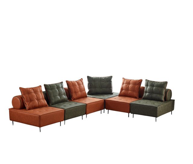 Villa Möbel Ecksofa Vip, Set, Handmade Quality,strapazierfähiger Mikrofaser günstig online kaufen