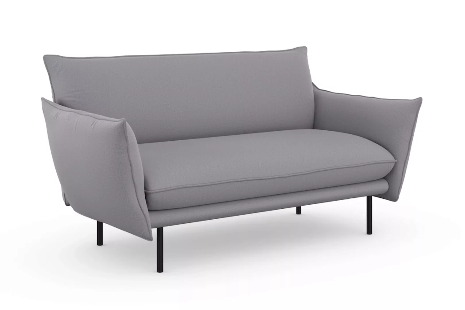 andas 2-Sitzer "Stine", Besonderes Design durch Kissenoptik und Keder, by M günstig online kaufen