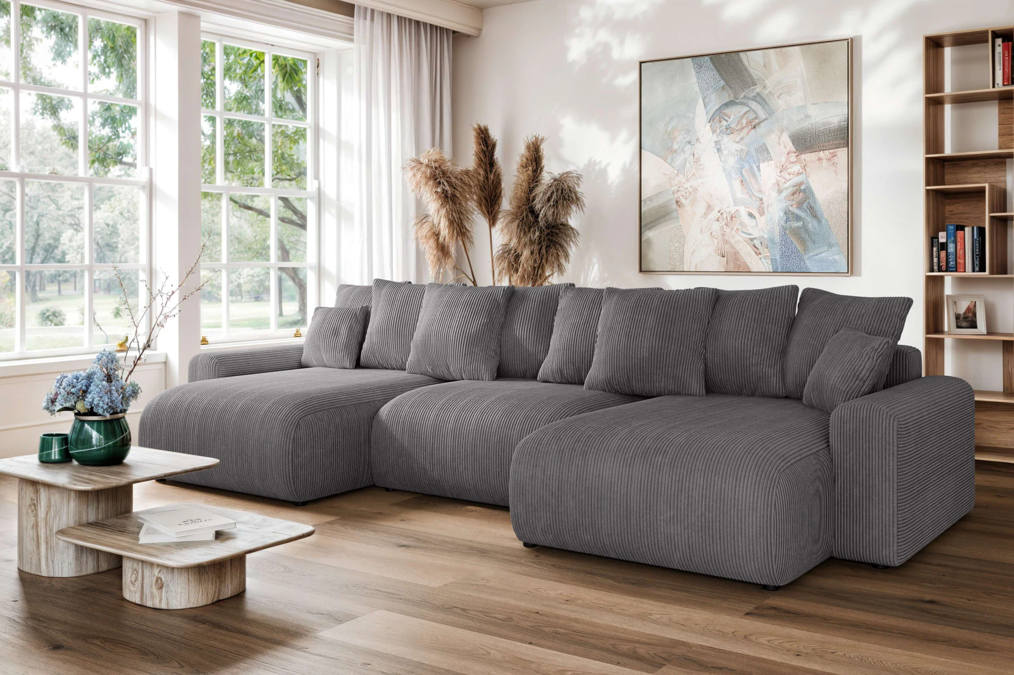 Home affaire Wohnlandschaft "LAKESIDE mit Bettfunktion und Bettkasten, Maße günstig online kaufen