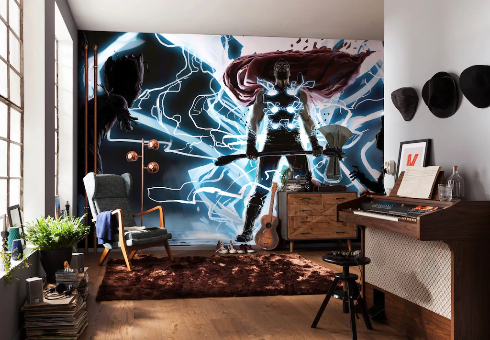 Komar Vliestapete »Thor God of Thunder«, 500x280 cm (Breite x Höhe) günstig online kaufen