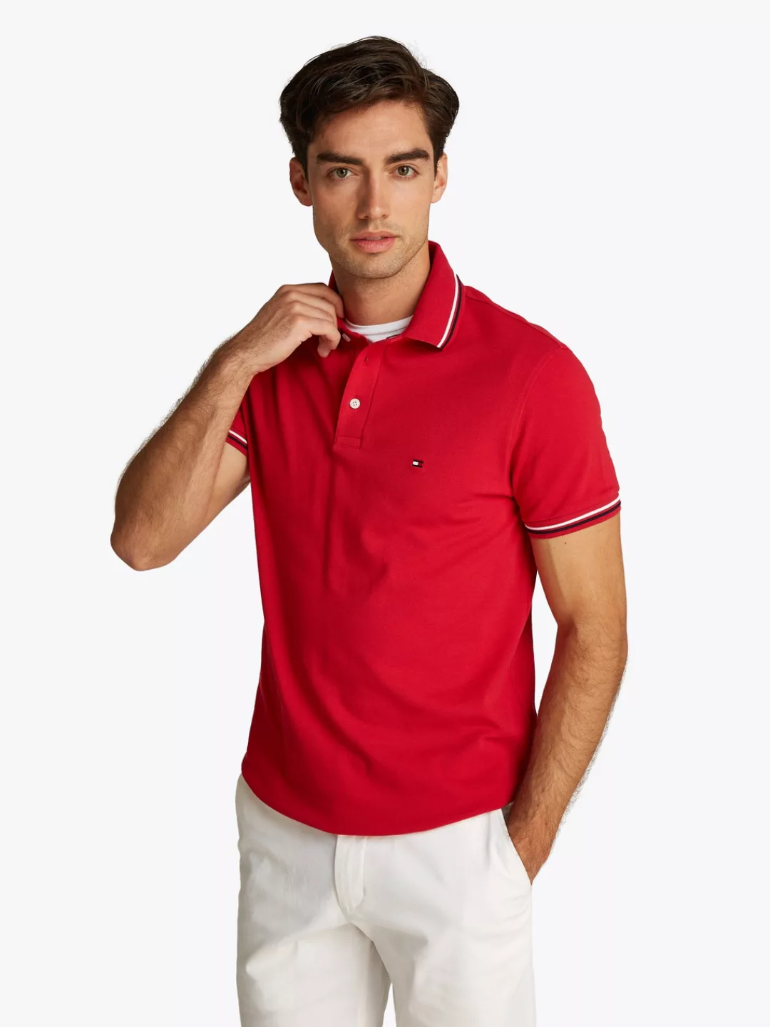 Tommy Hilfiger Poloshirt "TOMMY TIPPED SLIM POLO" günstig online kaufen