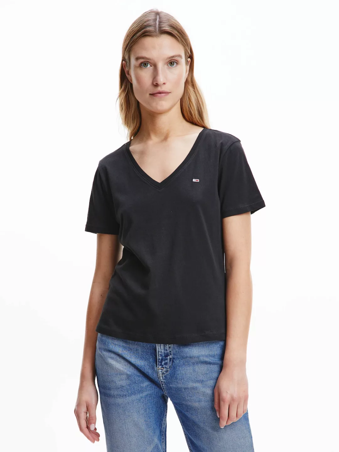 Tommy Jeans V-Shirt TJW 2PACK SLIM SOFT V NECK TEE (Packung, 2-tlg., 2er-Pa günstig online kaufen