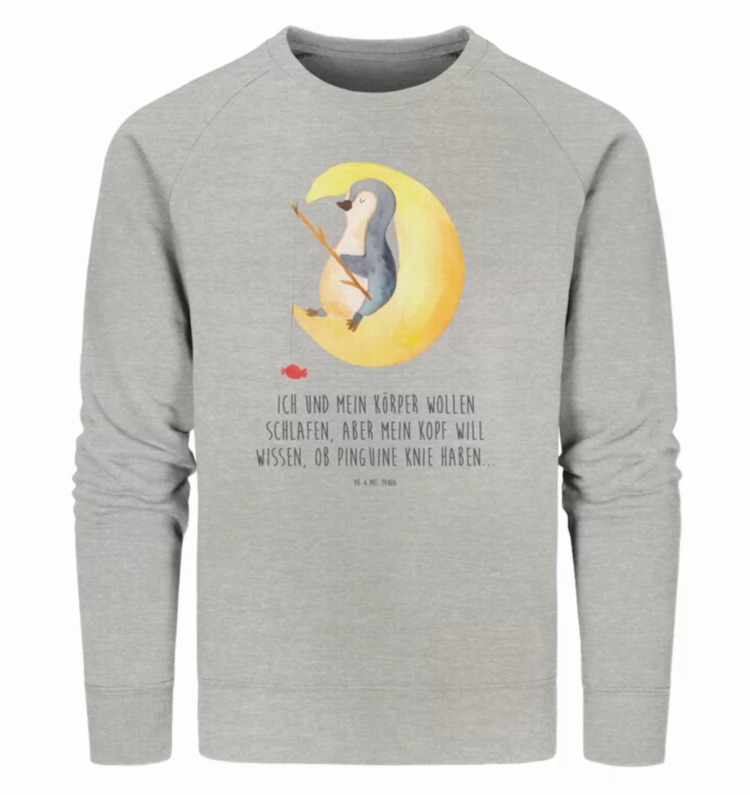 Mr. & Mrs. Panda Longpullover Pinguin Mond Größe L - Heather Grey - Geschen günstig online kaufen