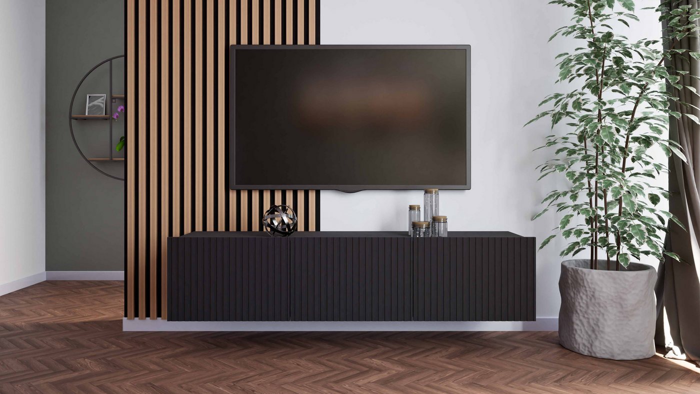 Furnix TV-Schrank Kobby 150 Kabinett hängend Sideboard mit drei Schränken 4 günstig online kaufen
