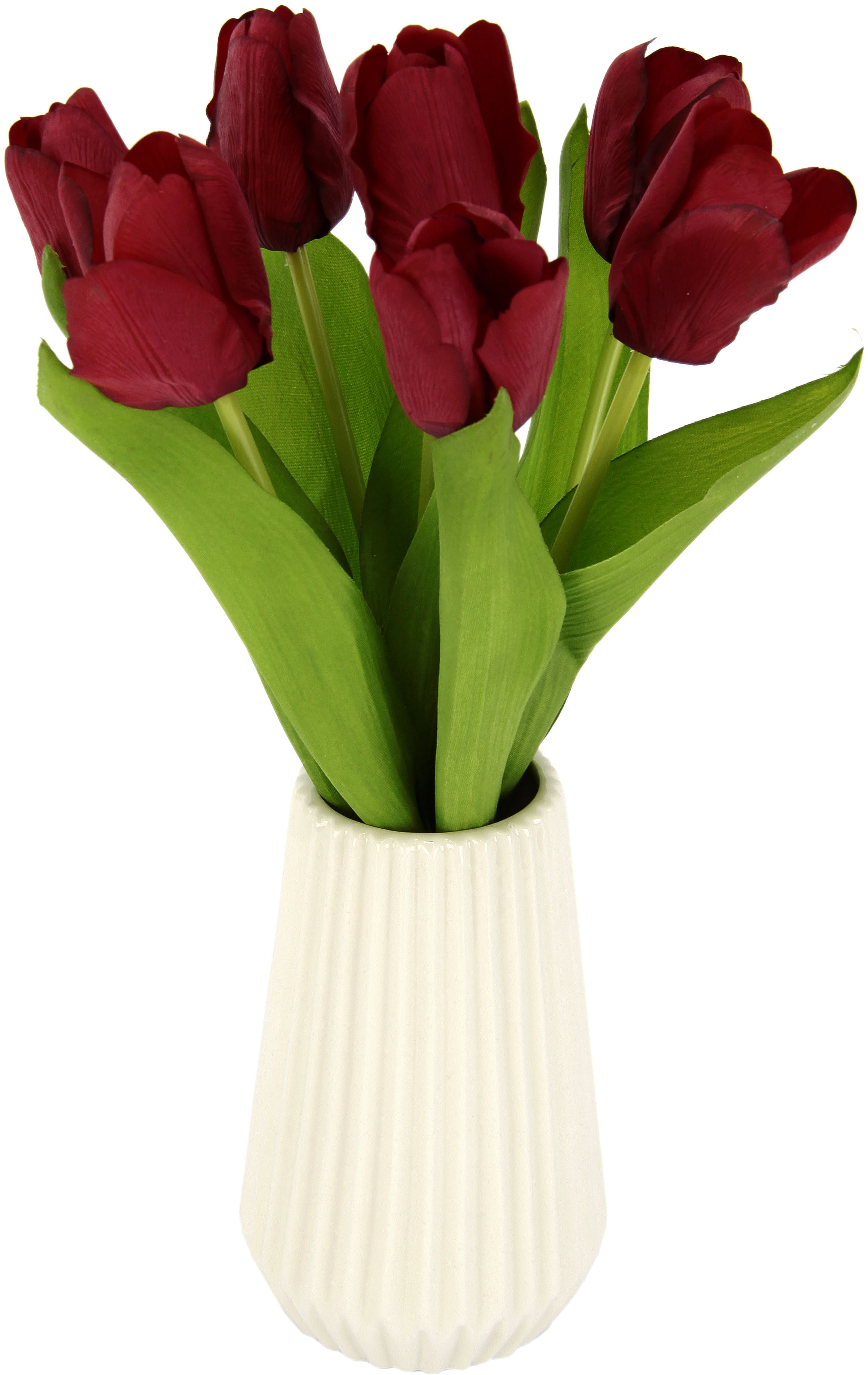 I.GE.A. Kunstblume "Real-Touch-Tulpen", Vase aus Keramik günstig online kaufen