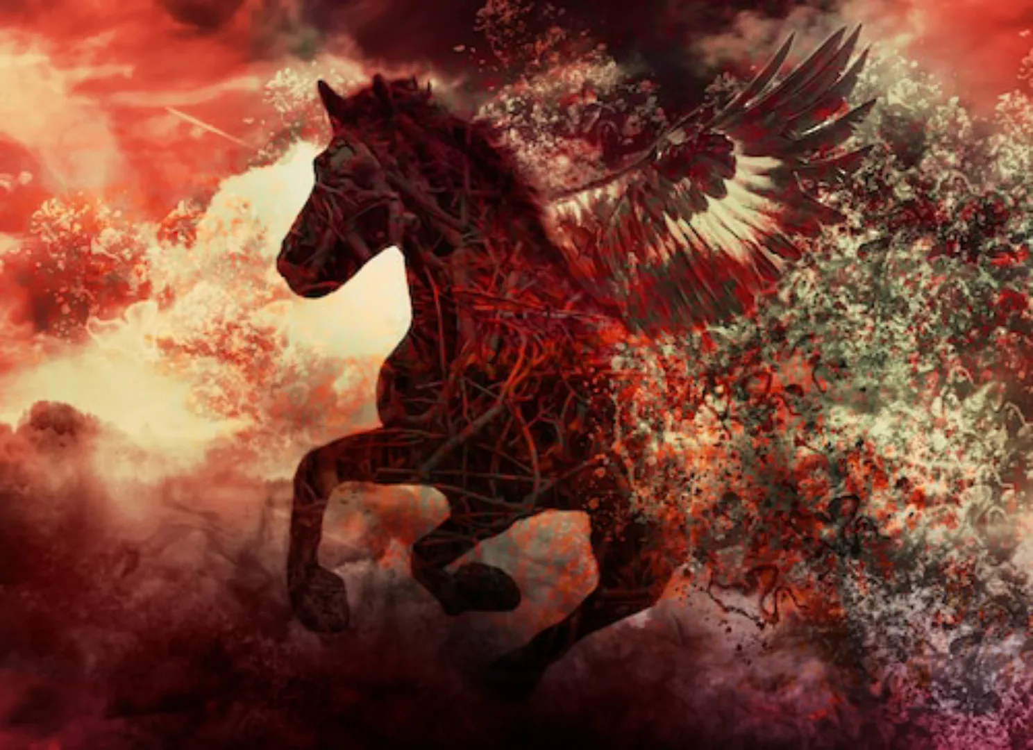 Papermoon Fototapete »Apocalypse Fantasy Horse« günstig online kaufen