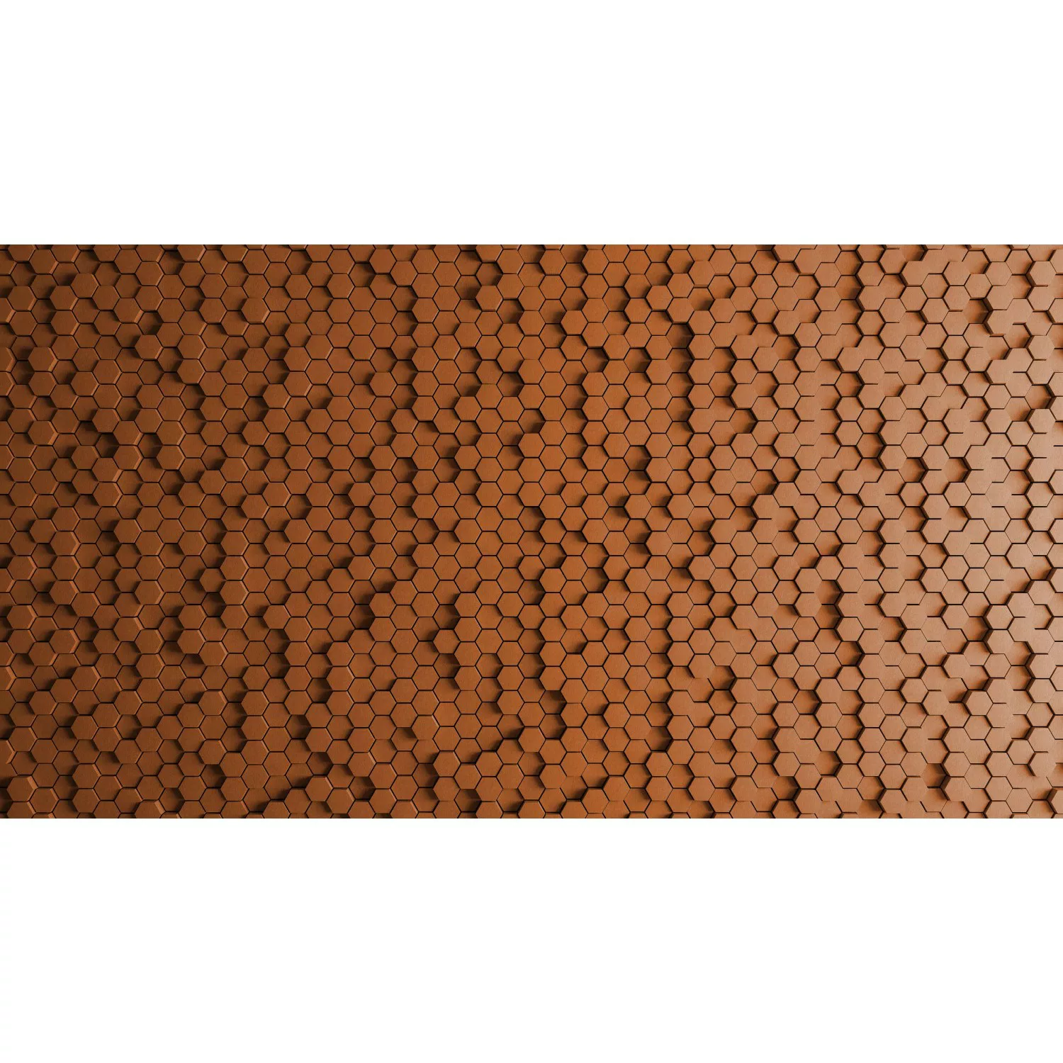 Fototapete  3D Honeycomb Orange 5,00m x 2,70m FSC® günstig online kaufen