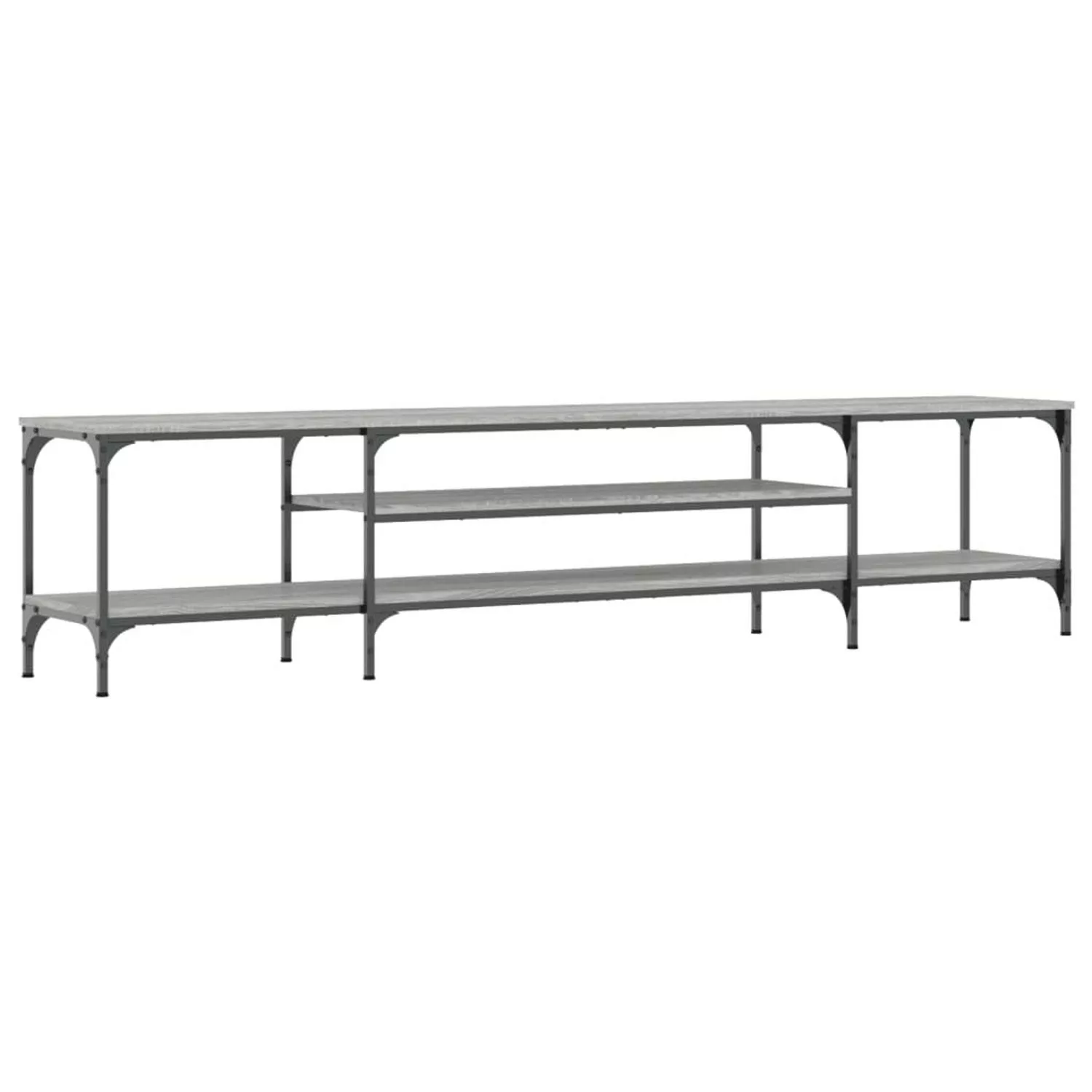 VidaXL TV-Schrank Grau Sonoma 201x35x45 cm Holzwerkstoff & Eisen günstig online kaufen