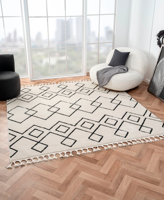 Myflair Möbel & Accessoires Hochflor-Teppich »Moroccan Mural«, rechteckig, günstig online kaufen